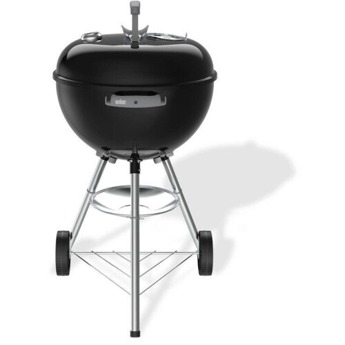 Weber Bar-B Kettle - Houtskoolbarbecue Ø 47 cm - Zwart - 2 Duurzame wielen - Dekselthermometer - 2 Gereedschapshaken