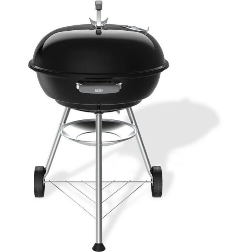 Weber Compact Kettle - Houtskoolbarbecue - Ø 57 cm - Zwart - 2 Duurzame wielen Tweedehands