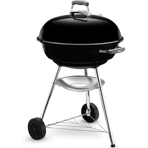 Weber Compact Kettle - HoutskoolbarbecueØ 57 cm - Duurzaam en eenvoudig schoon te maken - Zwart Tweedehands
