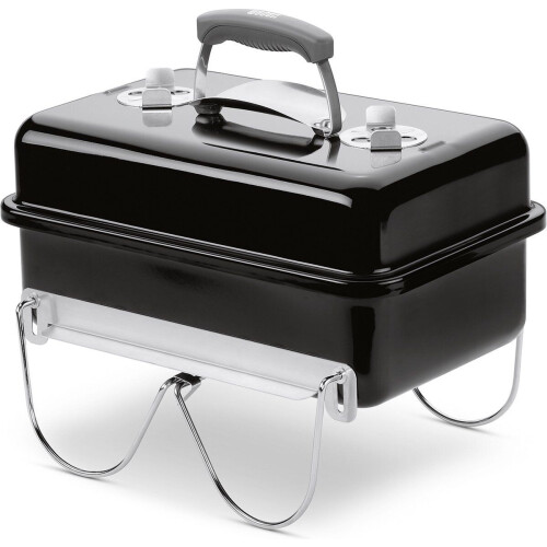 Weber Go-Anywhereยฎ - Houtskoolbarbecue - 42 x 46 cm - Stabiel frame - Zwart Tweedehands