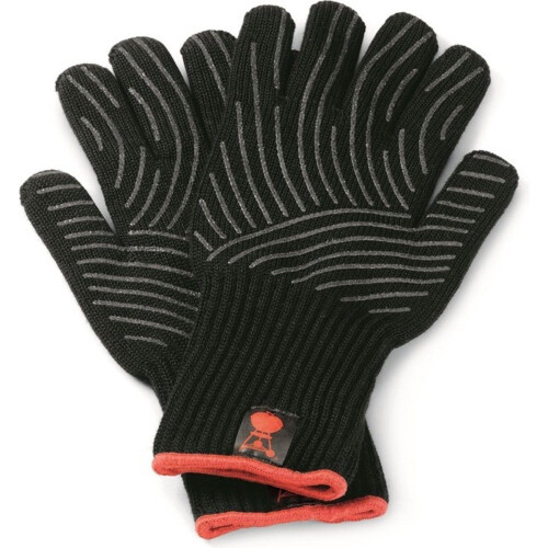 WEBER Premium BBQ Handschoenen - Kevlar en siliconen - Maat L / XL - Zwart