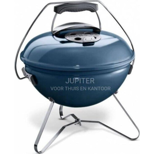 Weber Smokey Joe® Premium - Houtskoolbarbecue - Ø 37 cm - Slate Blue - Tuck-N-Carry Dekselvergrendeling - Gesloten ketel - Ventilatierooster - Draagbeugel Tweedehands