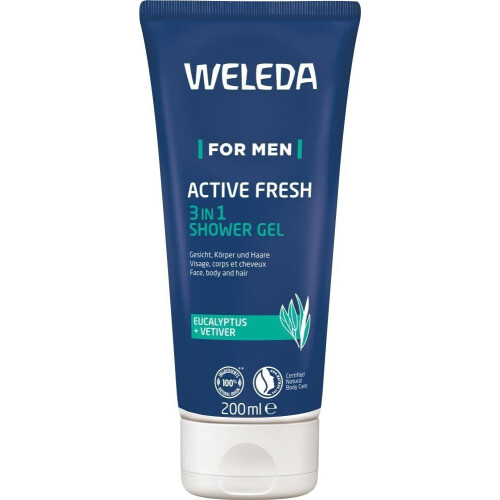 Weleda - Men - 3-in-1 - Active Fresh - Douchegel - 6x - 200 ml