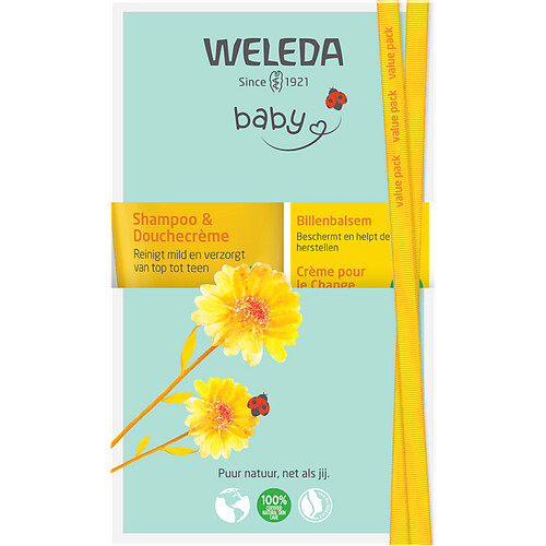 Weleda Voordeelset Baby Billenbalsem/Shampoo & Douchecreme Tweedehands