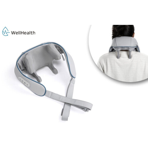 Wellhealth Massagekussen - Draadloos massageapparaat met infraroodverwarming - Grijs Tweedehands