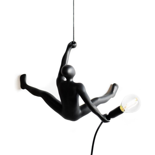 Werkwaardig Climber Lamp - Zwart - Hanglamp - Zwart - Klimmend Mannetje Tweedehands