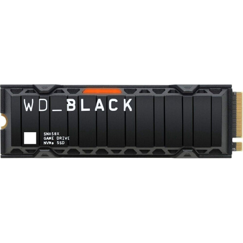Western Digital Black SN850X - Interne SSD met Heatsink - NVMe M.2 - 7300 MB/s lezen - 6300 MB/s schrijven - PS5 compatibel - 1 TB Tweedehands