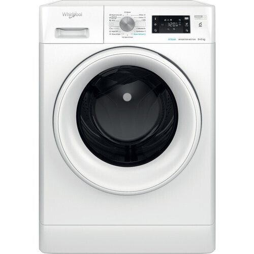 Whirlpool Ffwdb964489wvee - Was-droogcombinatie - 9 Kg Wassen - 6 Kg Drogen - 1400 Tpm - 6th Sense & Freshcare+ - Energieklasse C | Nieuw (outlet) Tweedehands