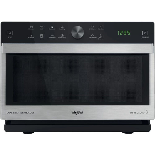 Whirlpool MWSC 833 SX - Vrijstaande Magnetron - 33L - Crispfunctie - Roestvrij staal