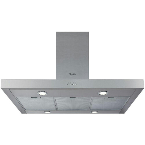 WHIRLPOOL WIB93LMX - Eilandschouw afzuigkap - 3 standen LED verlichting - Roestvrijstaal Tweedehands