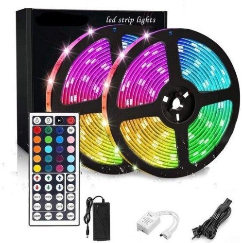 Wick Waterproof LED Light Strip 10 meter - 16 kleuren lichtstrip - dimbaar - inclusief 44 toetsen