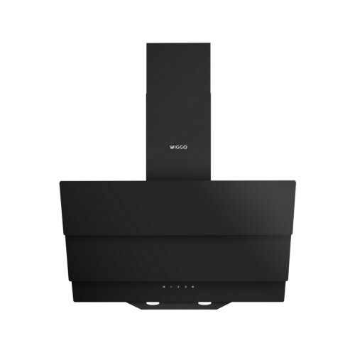 Wiggo WE-D633G(B) - Schuine Afzuigkap 60 cm - Zwart Triple Glas - LED Verlichting - Touch Control Tweedehands