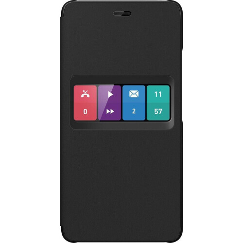 Wiko U'Feel - Book Case - 360 graden bescherming - Zwart