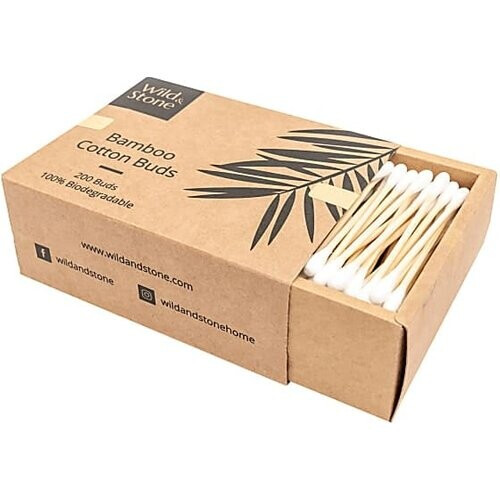 Wild & Stone Bamboo Wattenstaafjes - 200 stuks Tweedehands