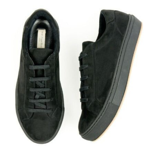 Will's Vegan Store - Dames Sneakers - Vegan Suède - Zwart - Maat 40 Tweedehands