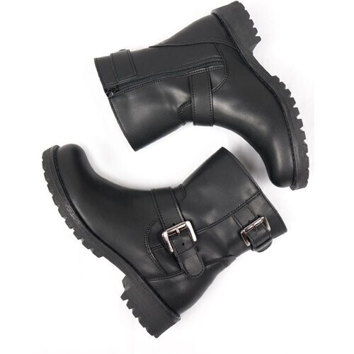 Will's Vegan Store dames vegan Bikerboots Zwart Tweedehands