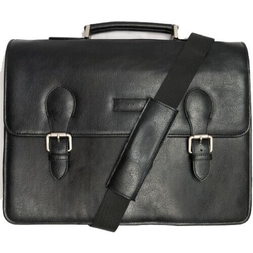 Will's Vegan Store dames vegan Briefcase Classic Zwart Tweedehands
