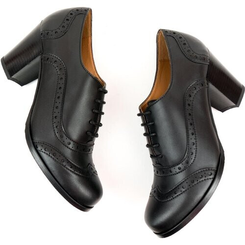 Will's Vegan Store dames vegan Brogues City Zwart Tweedehands