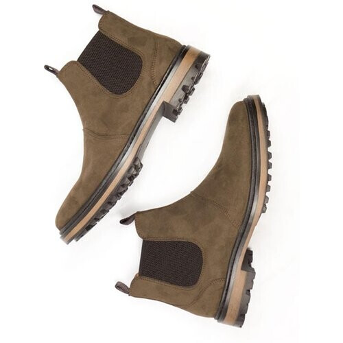 Will's Vegan Store dames vegan Chelsea Boots Continental Donkerbruin Tweedehands