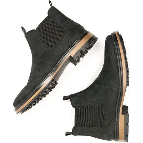 Will's Vegan Store dames vegan Chelsea Boots Continental Zwart Tweedehands