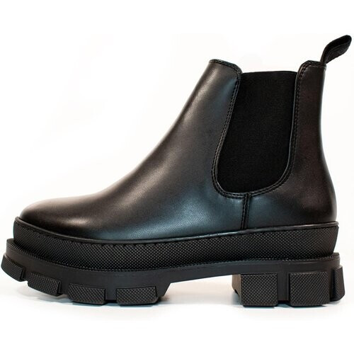 Will's Vegan Store dames vegan Chelsea Boots Luxe Track Sole Zwart Tweedehands