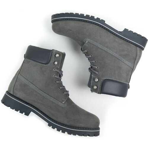 Will's Vegan Store dames vegan Dock Boots Gevoerd Grijs Tweedehands