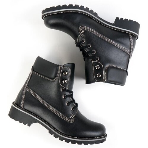 Will's Vegan Store dames vegan Dock Boots Zwart Tweedehands