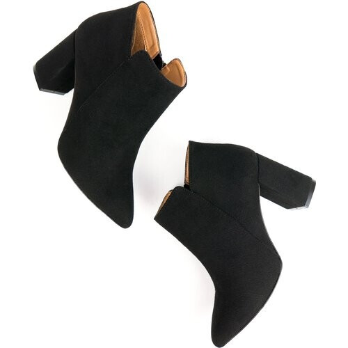 Will's Vegan Store dames vegan Enkellaarsjes Point Toe Zwart Tweedehands
