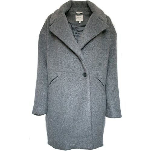 Will's Vegan Store dames vegan Jas Oversize Vegan Wool Grey Tweedehands