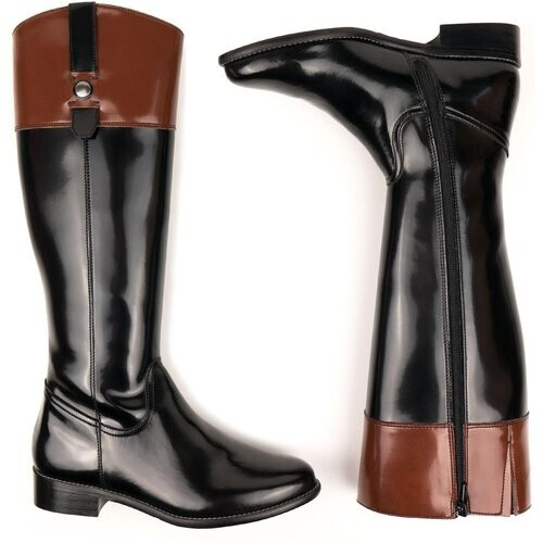 Will's Vegan Store dames vegan Laarzen Riding Boots Zwart Tweedehands