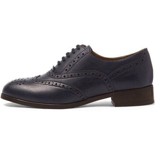 Will's Vegan Store dames vegan Oxford Brogues Navy Blauw Tweedehands