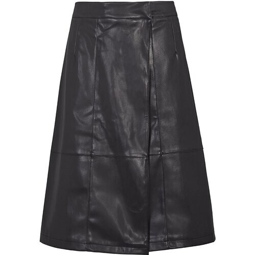 Will's Vegan Store dames vegan Vegen Leren Rok Zwart Tweedehands