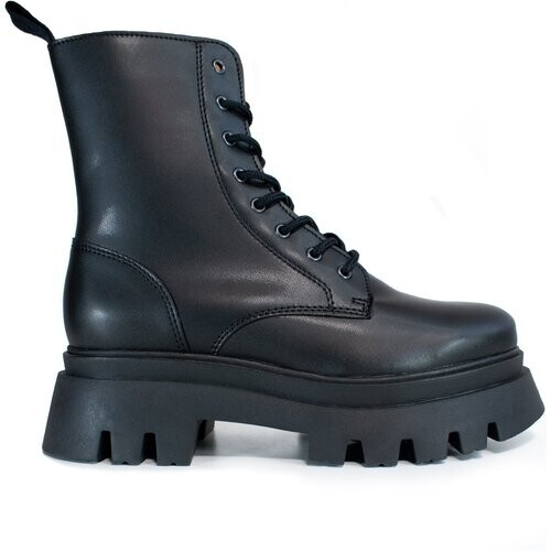 Will's Vegan Store dames vegan Veterlaarzen Track Sole 8-Eye Zwart Tweedehands