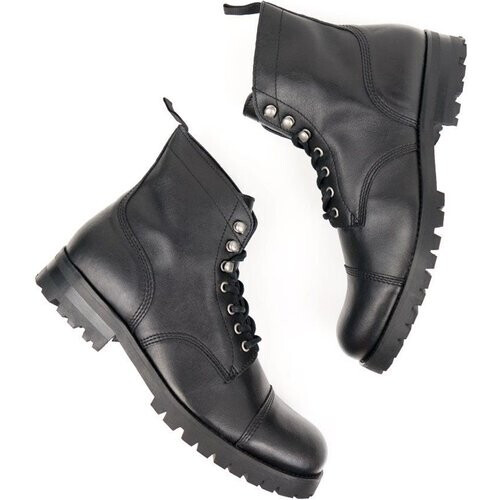 Will's Vegan Store dames vegan Work Boots Zwart Tweedehands