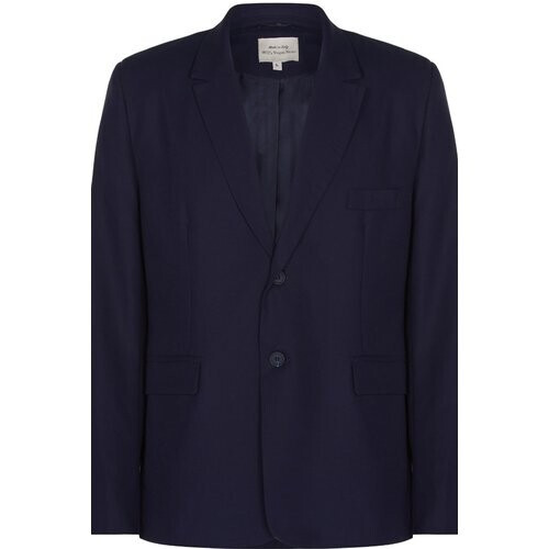 Will's Vegan Store mannen vegan Blazer Tweedelig Pak Donkerblauw Tweedehands