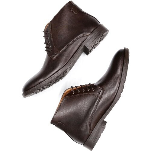 Will's Vegan Store mannen vegan Boots Chukka Donkerbruin Tweedehands