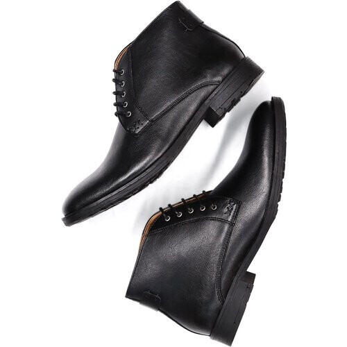 Will's Vegan Store mannen vegan Boots Chukka Zwart Tweedehands