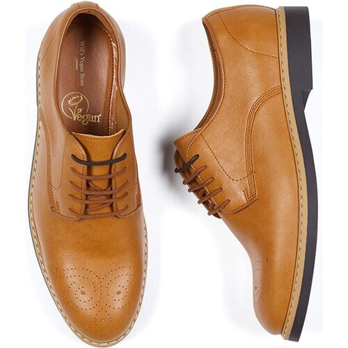 Will's Vegan Store mannen vegan Brogues Signature Tweedehands