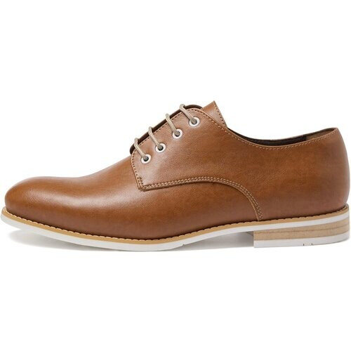 Will's Vegan Store mannen vegan Casual Derby's Tan Tweedehands