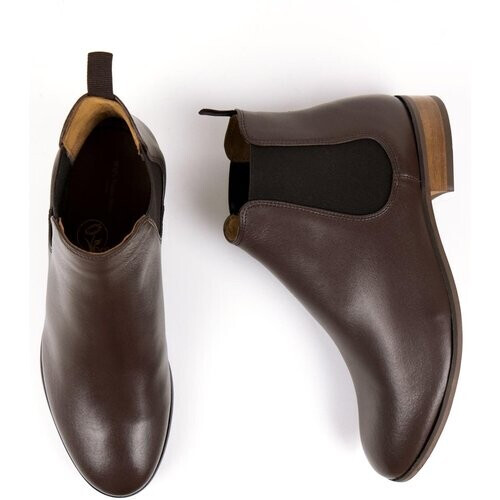 Will's Vegan Store mannen vegan Chelsea Boots Donkerbruin Tweedehands