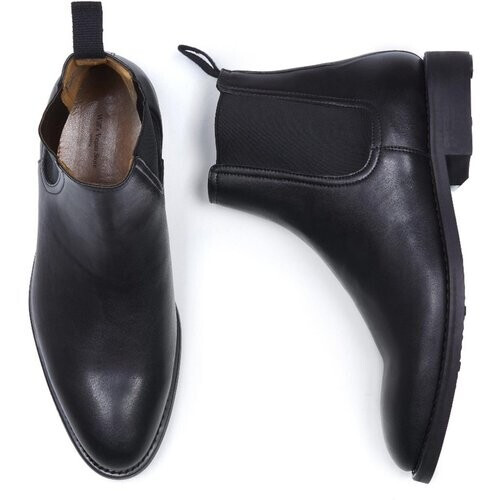Will's Vegan Store mannen vegan Chelsea Boots Goodyear Welt Zwart Tweedehands