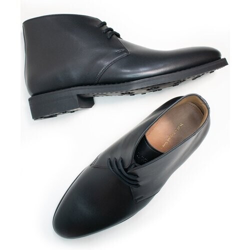 Will's Vegan Store mannen vegan Chukka Boots Goodyear Welt Zwart Tweedehands