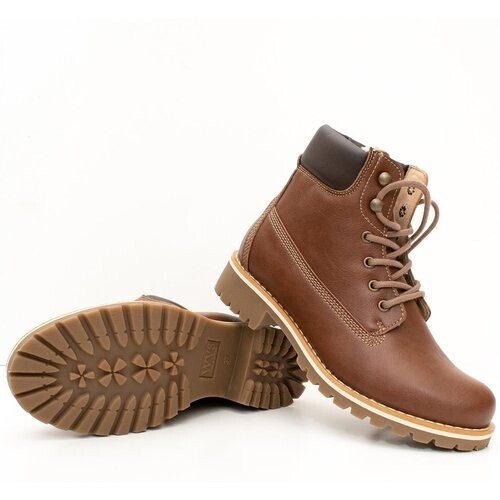 Will's Vegan Store mannen vegan Dock Boots Gevoerd Bruin Tweedehands