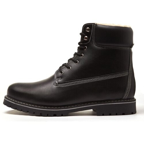 Will's Vegan Store mannen vegan Geïsoleerde Dock Boots Zwart Tweedehands