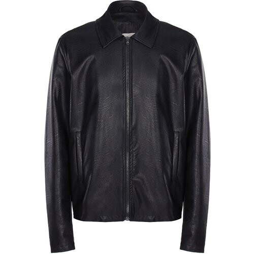 Will's Vegan Store mannen vegan Jacket Kraag Zwart Tweedehands