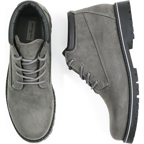 Will's Vegan Store mannen vegan Low Dock Boots Grijs Tweedehands