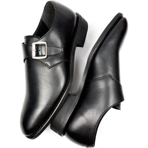 Will's Vegan Store mannen vegan Monks Goodyear Welt Zwart Tweedehands