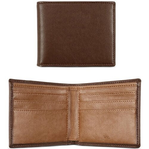 Will's Vegan Store mannen vegan Portemonne Slim Billfold Donkerbruin Tweedehands