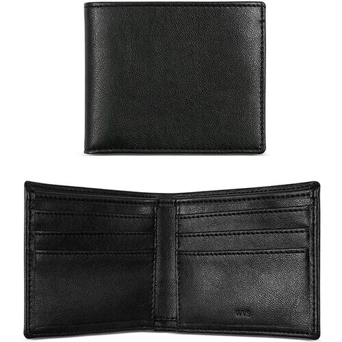 Will's Vegan Store mannen vegan Portemonne Slim Billfold Zwart Tweedehands