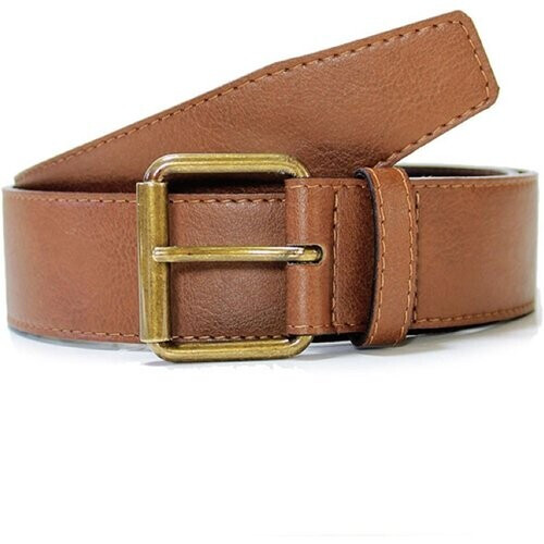 Will's Vegan Store mannen vegan Riem 4 Cm Jeans Bruin Tweedehands